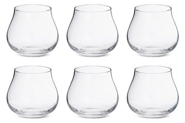 Georg Jensen Sky drinking glass low 38 cl 6-pack crystalline