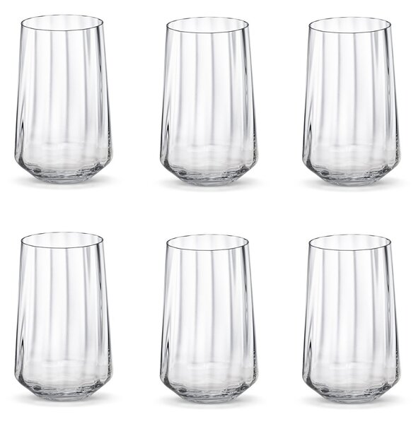 Georg Jensen Bernadotte drinking glass high 38 cl 6-pack crystalline