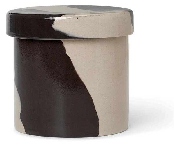 Ferm LIVING Inlay storage jar Ø9.8 cm Sand-brown