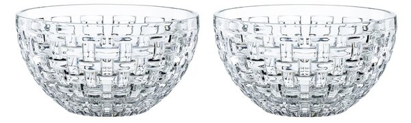 Nachtmann Bossa Nova bowl with silicon lid Ø15 cm 2-pack Clear