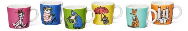 Arabia Moomin mini mugs 6-pack Thrid classic Multi