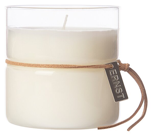 ERNST Ernst scented candle in glass with band Ø8 cm Time to do nothing