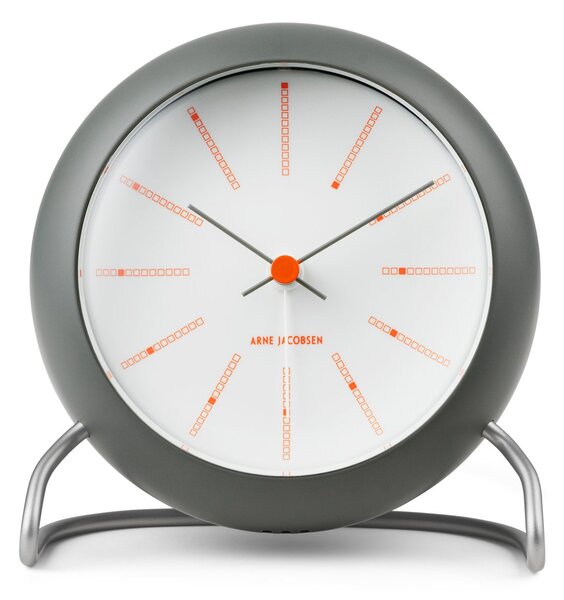 Arne Jacobsen Clocks AJ Bankers table clock Ø11 cm Dark grey