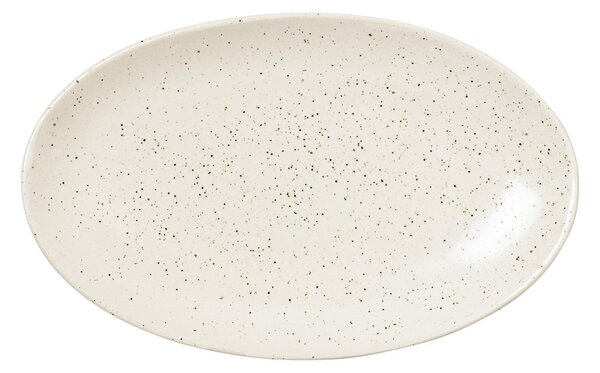 Broste Copenhagen Nordic Vanilla saucer oval 22 cm Cream with grains