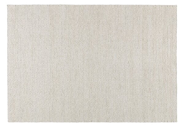 Scandi Living Braided wool carpet natural white 200x300 cm