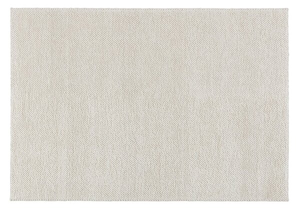 Scandi Living Flock wool carpet natural white 200x300 cm