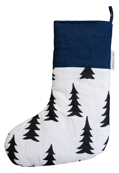 Fine Little Day Gran Christmas stocking 40 cm Black-blue-white