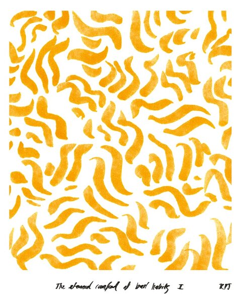 Paper Collective Comfort - Yellow poster 50x70 cm