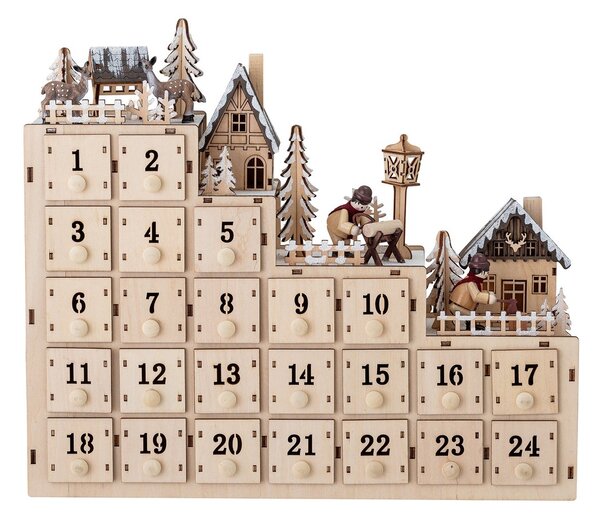 Bloomingville Richie Christmas calender 33x38 cm Nature