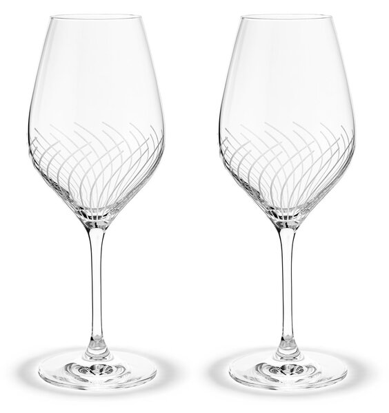 Holmegaard Cabernet Lines white wine glass 36 cl 2-pack Clear