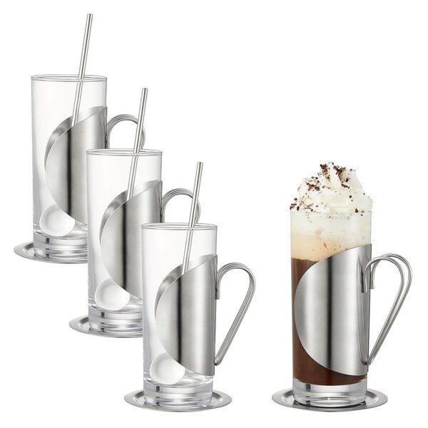 Dorre Darry irish coffee set Glass-stainless steel