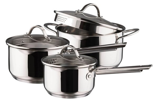 Dorre Kosmo saucepan set 3 pieces Stainless steel