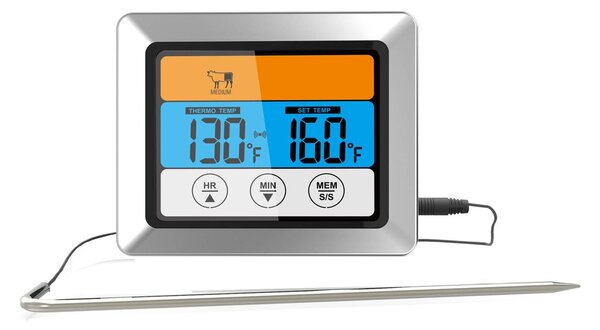 Dorre Grad steak thermometer digital with cable Silver