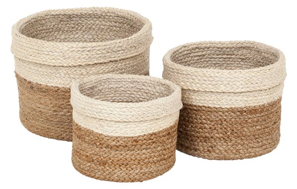 Dixie Plaited storage box 3-pack Nature-white