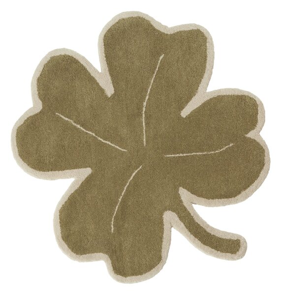 OYOY Lucky Clover rug 95x95 cm Green