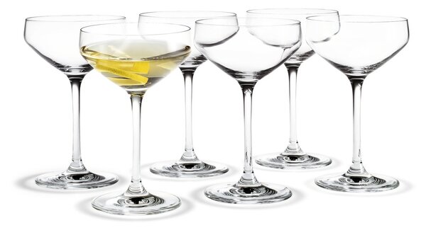 Holmegaard Perfection martini Glass 29 cl 6 pack Clear