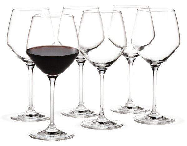 Holmegaard Perfection red wine glass 43 cl 6 pack Clear