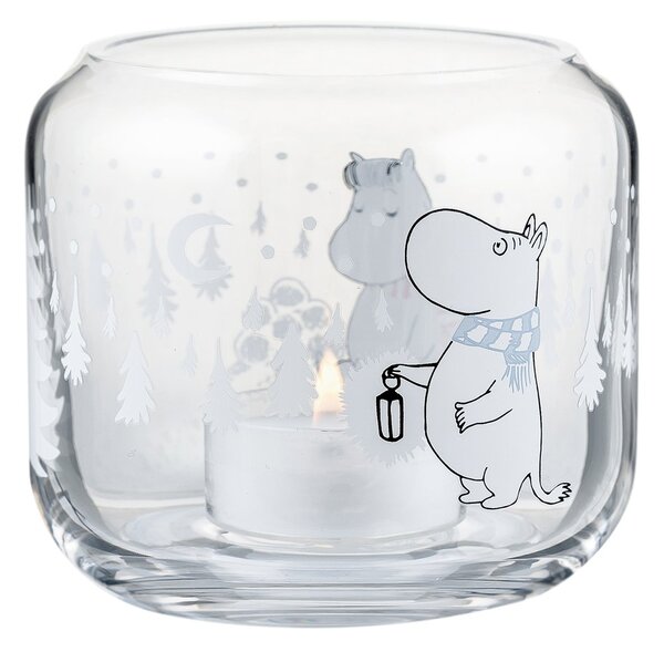 Muurla Snowfall lantern Ø9 cm Clear