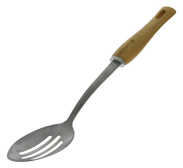 De Buyer De Buyer B Bois slotted spoon with wooden handle Stainless steel