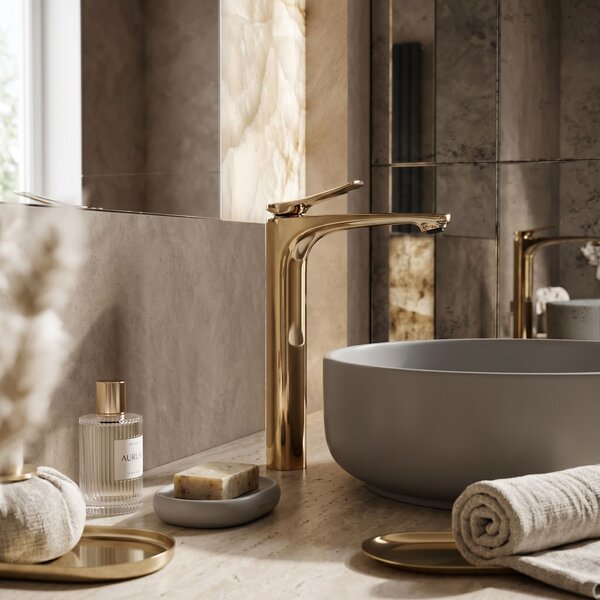 Bathroom faucet PREMIUM Rea Vision Gold High