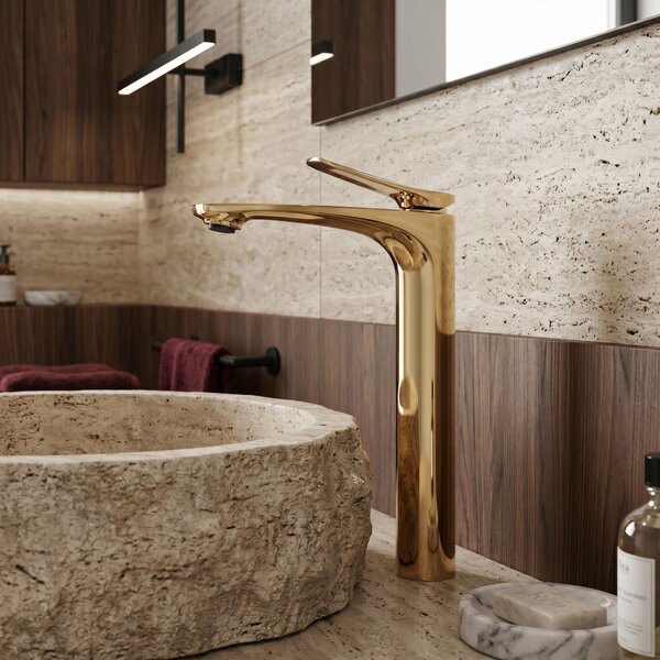 Bathroom faucet PREMIUM Rea Vision Gold High