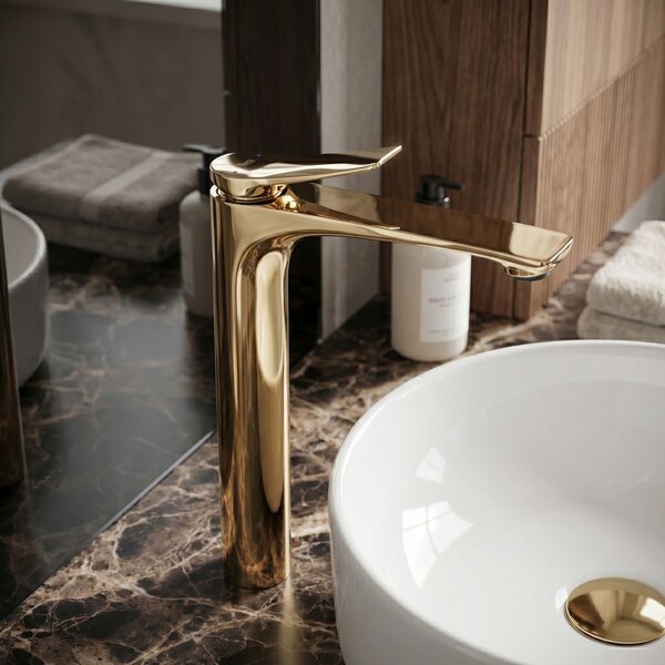 Bathroom faucet PREMIUM Rea Vision Gold High