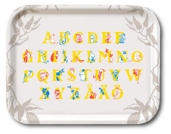 Opto Design Mumin ABC tray 20x27 cm