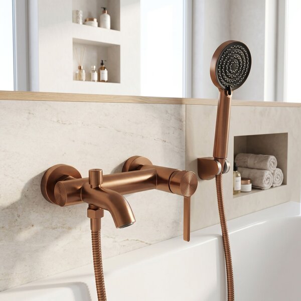 Bathroom faucet REA Foster Brush Copper