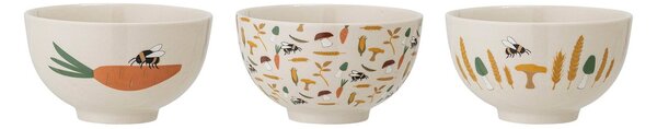 Bloomingville Harvest bowl Ø11.5 cm 3 pieces Nature