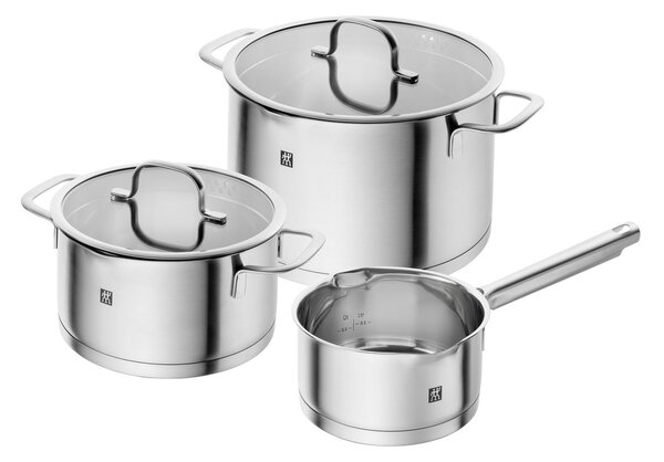 Zwilling Zwilling TrueFlow saucepan set 3 pieces Silver