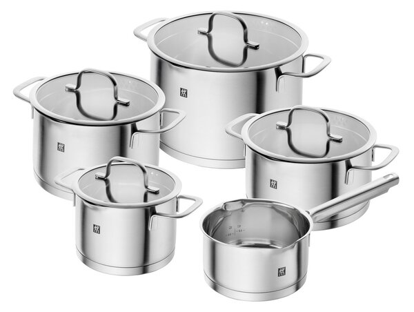 Zwilling Zwilling TrueFlow saucepan set 5 pieces Silver