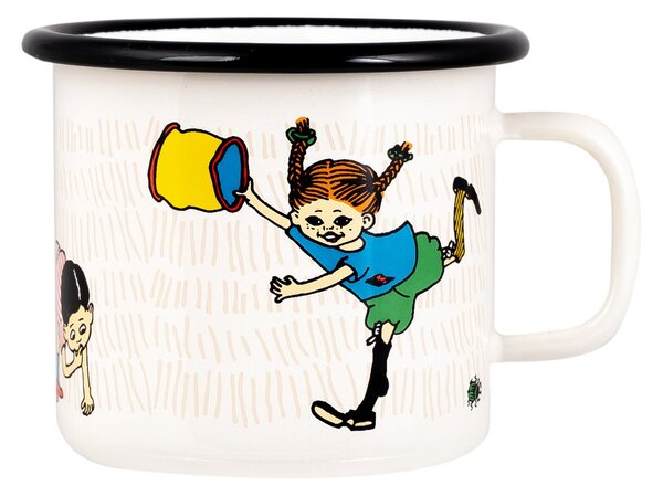 Muurla Pippi The Snirkle Hunt enamel mug 25 cl Multi