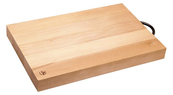 Ronneby Bruk Maestro cutting board beech cast iron handle 25x32 cm