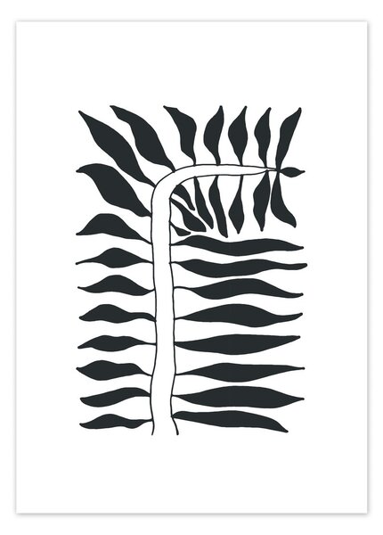 Scandi Living Seeding poster black 30x40 cm