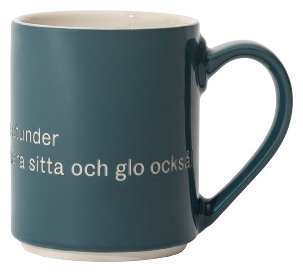 Design House Stockholm Astrid Lindgren mug. and så ska man ju ha Svensk text