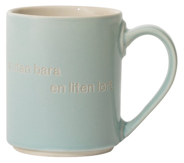 Design House Stockholm Astrid Lindgren mug. annars är man ingen människa Svensk text