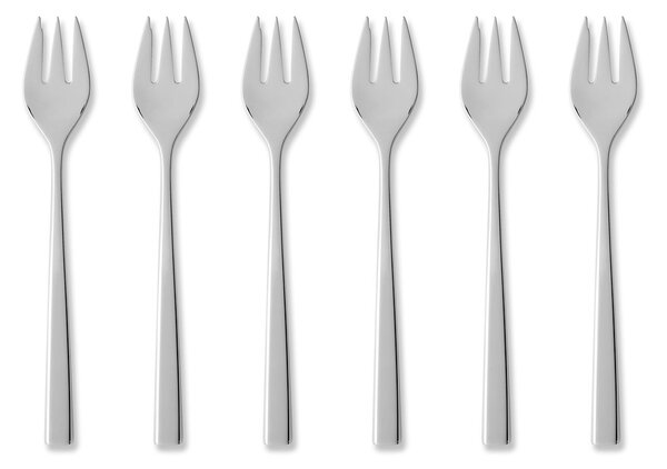 Gense Fuga cake fork 6-pack Stainless steel