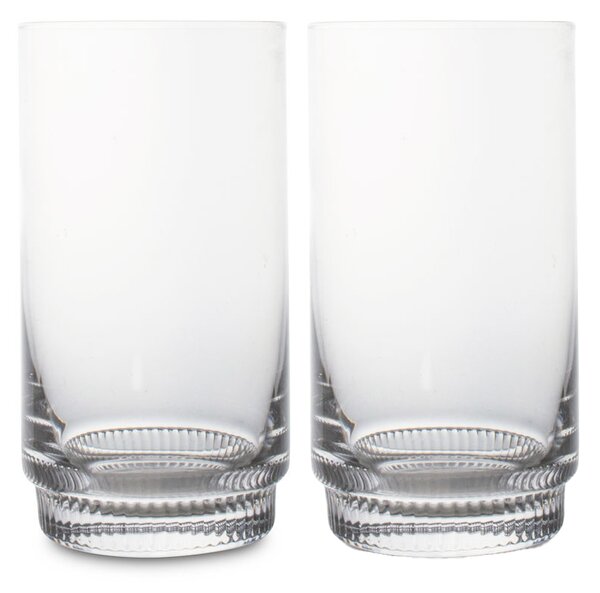 Sagaform Saga tumbler high 34 cl 2-pack Clear