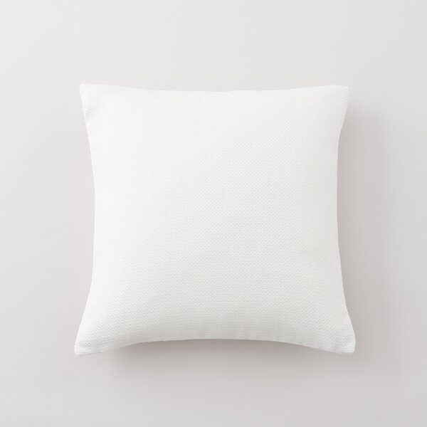 Barkweave Cushion White