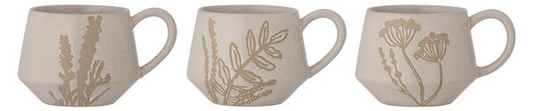 Bloomingville Primrose mug 38 cl 3 pieces Natural