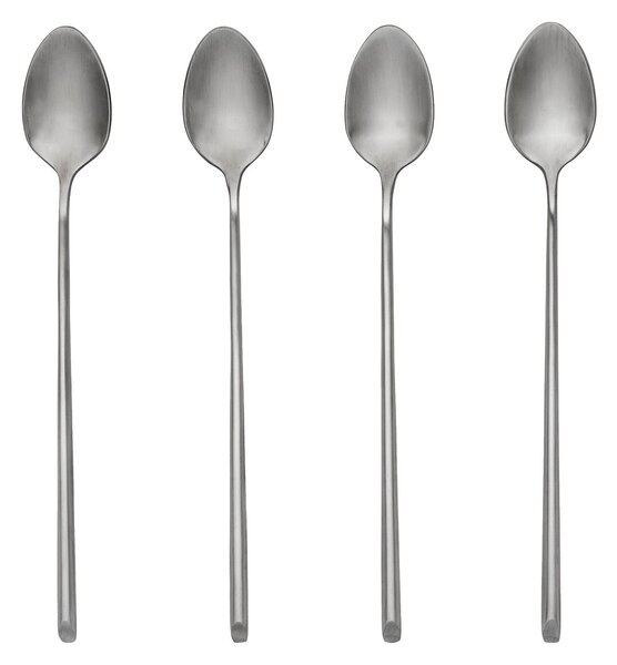 Broste Copenhagen Sletten spoon long 4-pack Full satin forged