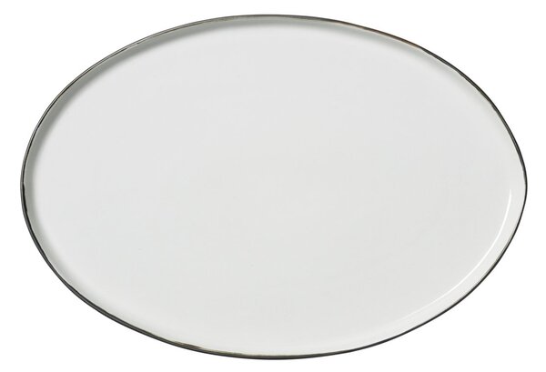 Broste Copenhagen Esrum saucer oval 26.5x39 cm Ivory-grey