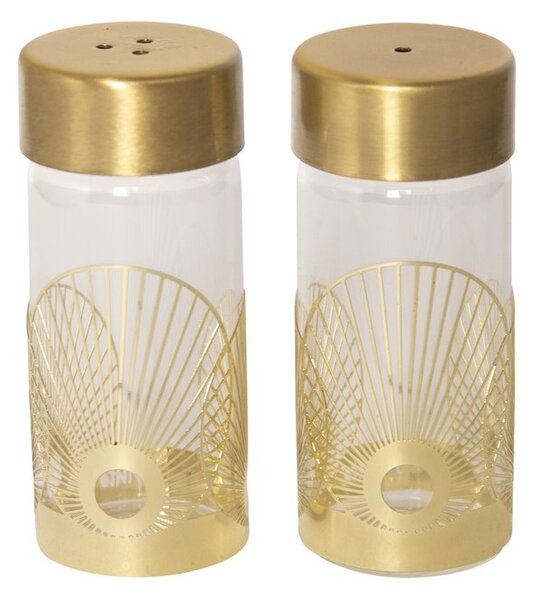 Pluto Design Sun salt- and pepper mill Gold-glass