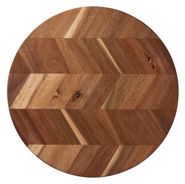 Aida Herringbone cutting board Ø28 cm Acacia