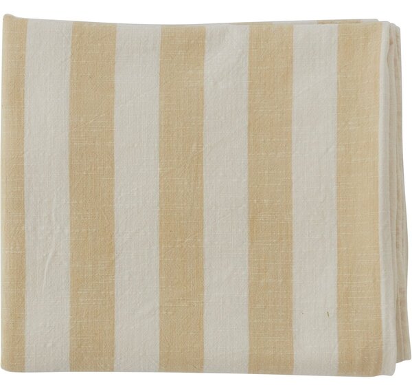 OYOY Striped tablecloth 140x200 cm Vanilla