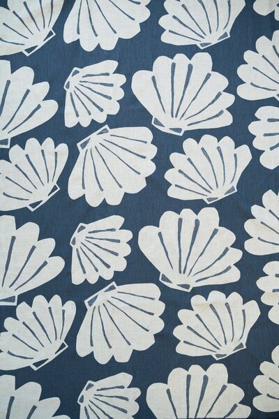 Fine Little Day Shell curtain long 145x250 Blue