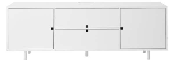 1898 Square media bench White