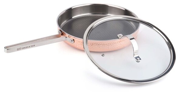 Vargen & Thor Mjölner hammered sauce pan in copper with lid Modell Y2