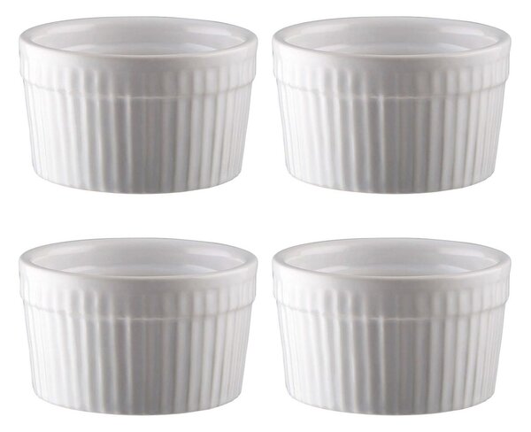 Dorre Fire souffle bowls Ø 9 cm 4-pack White