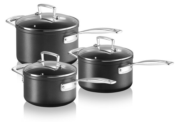 Le Creuset Le Creuset saucepan set 3 pieces Black